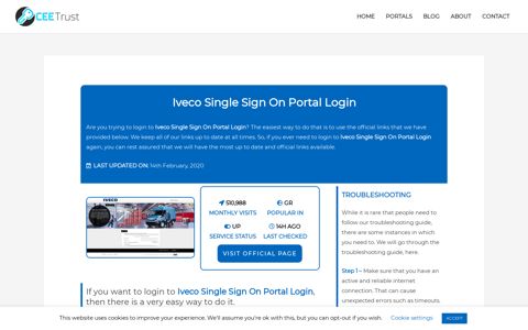 Iveco Single Sign On Portal Login - Find Official Portal