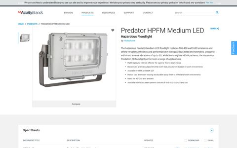 Predator HPFM Medium LED - Hazardous Floodlight