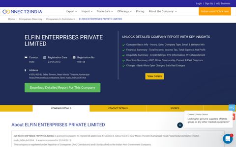 ELFIN ENTERPRISES PRIVATE LIMITED - Connect2India