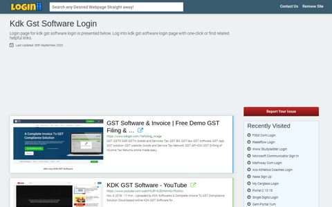 Kdk Gst Software Login - Loginii.com