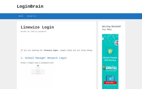 Linewize - School Manager Network Login - LoginBrain