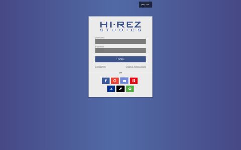 Hi-Rez Studios Account