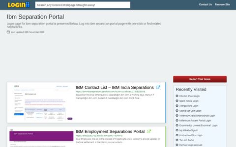 Ibm Separation Portal - Loginii.com