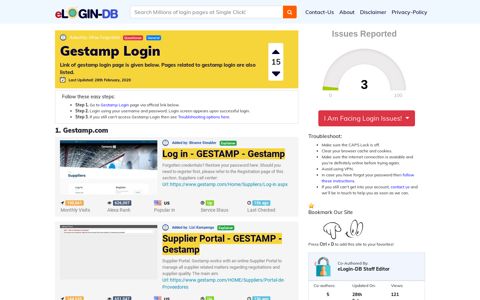 Gestamp Login - A database full of login pages from all over ...