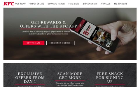 Get Rewards & Offers with the KFC App