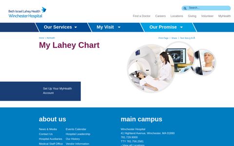 My Lahey Chart | Winchester Hospital