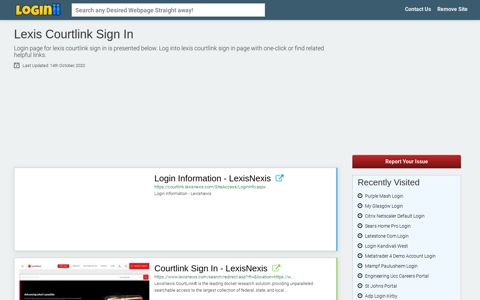 Lexis Courtlink Sign In - Loginii.com