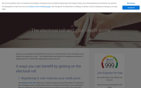 The Electoral Roll & Your Credit Score | Experian