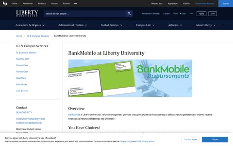 BankMobile at Liberty University | ID & Campus Services ...