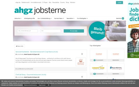 jobsterne.ch: Jobs in der Hotellerie & Gastronomie