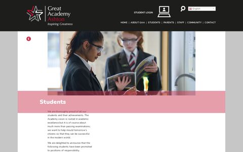 Students – Great Academy Ashton