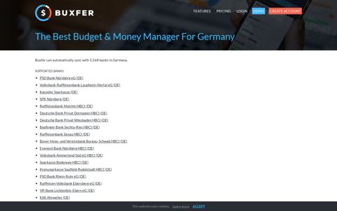 The Best Budget & Money Manager For Germany | Buxfer