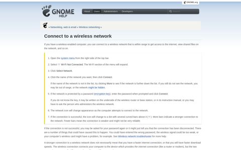 Connect to a wireless network