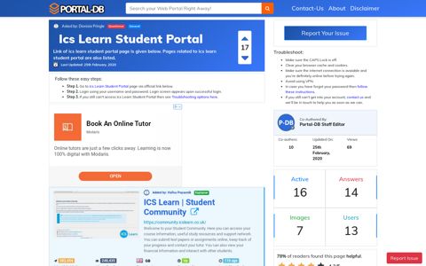 Ics Learn Student Portal