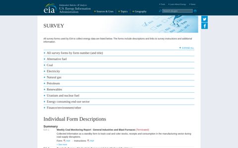 Survey Forms - U.S. Energy Information Administration (EIA)