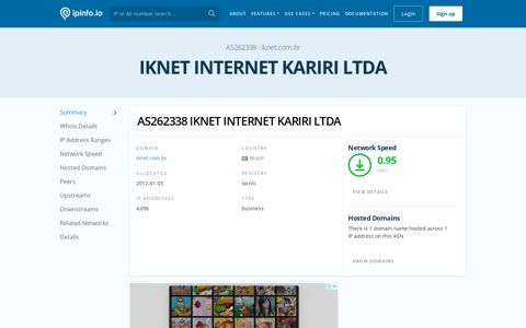 AS262338 IKNET INTERNET KARIRI LTDA - IPinfo.io