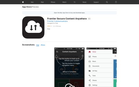 ‎Frontier Secure Content Anywhere on the App Store