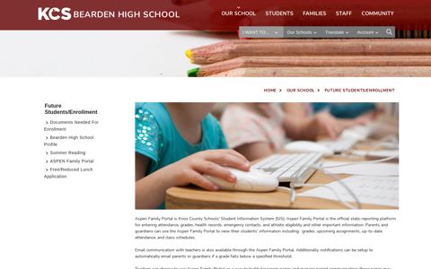 Future Students/Enrollment / ASPEN Family Portal - Knox ...
