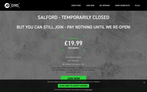 Gym Memberships Salford | Join Online Now | JD Gyms