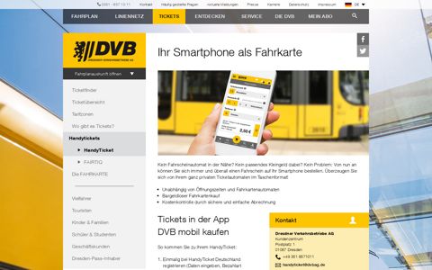 HandyTicket Deutschland - DVB | Dresdner Verkehrsbetriebe ...