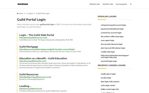 Guild Portal Login ❤️ One Click Access - iLoveLogin