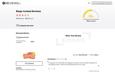 Bingo Iceland Reviews - Read 149 Genuine Customer ...