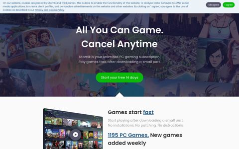Utomik | Your Unlimited PC Gaming Subscription
