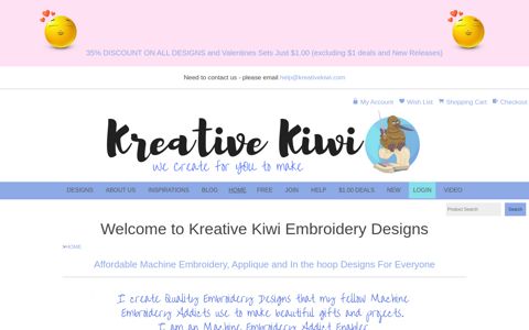 Kreative Kiwi: Embroidery Designs and Free Embroidery ...