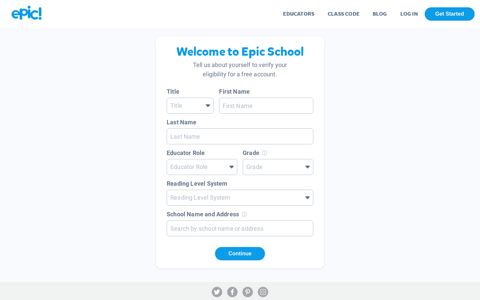 Create Your Educator Account - Epic