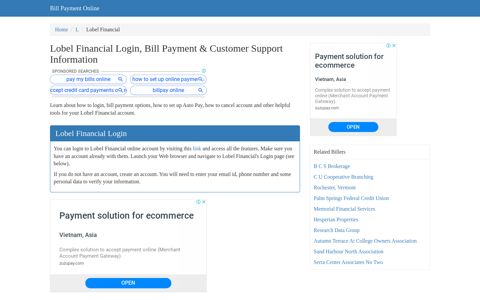 Lobel Financial Login, Bill Payment & Customer Support ...