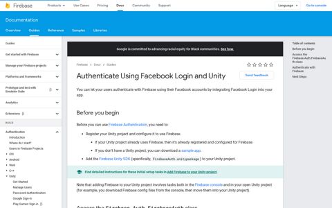 Authenticate Using Facebook Login and Unity | Firebase