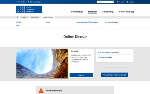 Online-Dienste – Leibniz Universität Hannover