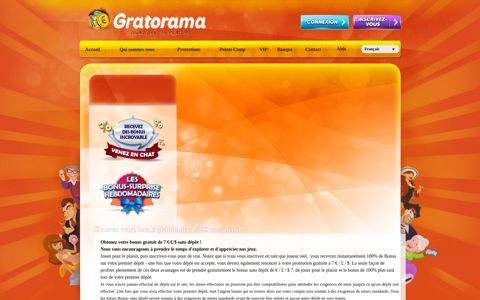 Collect your €/£/$ 7 Free No Deposit Bonus! - Gratorama