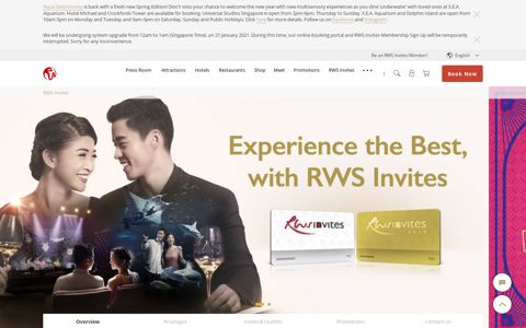 Overview - RWS Invites - Resorts World Sentosa