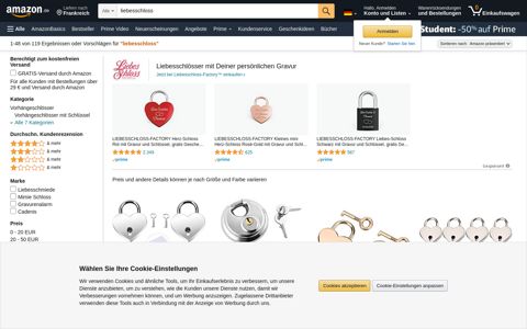 Suchergebnis auf Amazon.de für: liebesschloss
