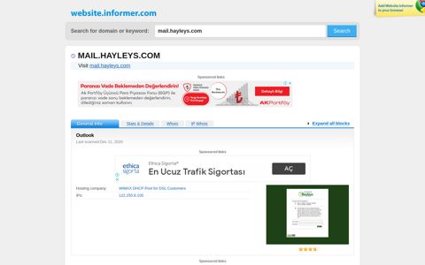 mail.hayleys.com at Website Informer. Outlook. Visit Mail ...