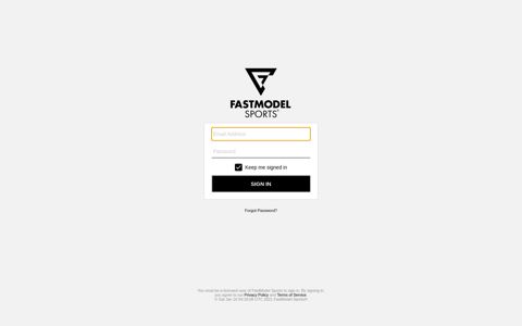 FastModel Sports: Sign In