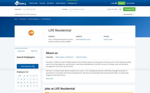 LiFE Residential Jobs, Careers & Vacancies | Apply on CV ...