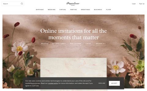 Paperless Post: Online invitations, cards and flyers