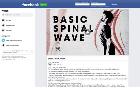 Ido Portal - Basic Spinal Wave | Facebook