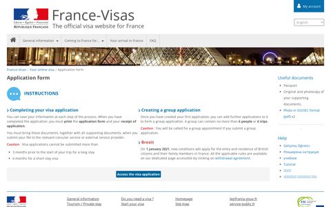 Start your visa application online | France-Visas.gouv.fr