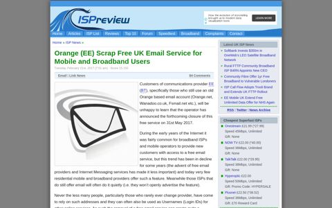Orange (EE) Scrap Free UK Email Service for Mobile and ...