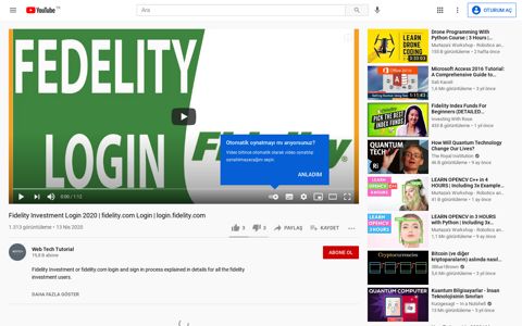 Fidelity Investment Login 2020 - YouTube