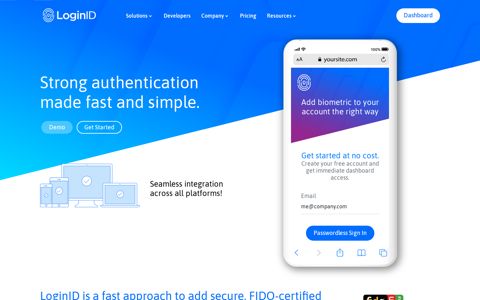 LoginID: Secure, private authentication for the future