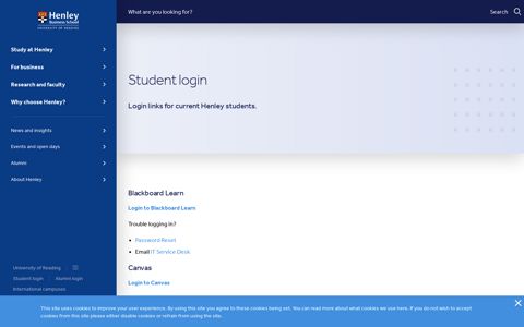Student login | Henley Business School