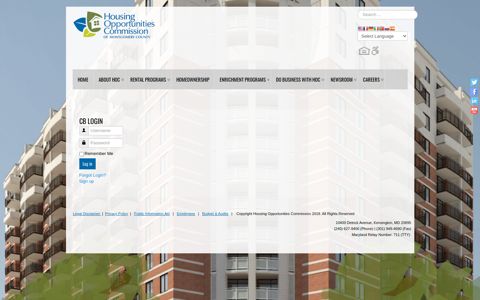 Log in - Housing Opportunities Commission