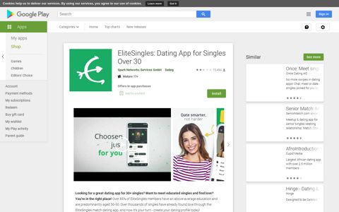 EliteSingles: Dating App for Singles Over 30 – Apps on ...