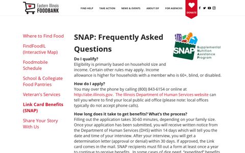 Find Help : Link Card Benefits ... - Eastern Illinois Foodbank