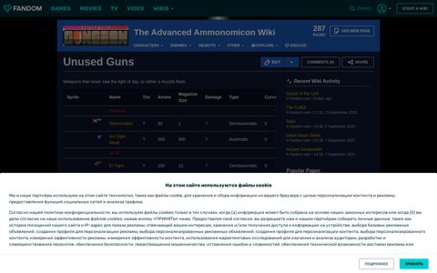 Unused Guns | The Advanced Ammonomicon Wiki | Fandom