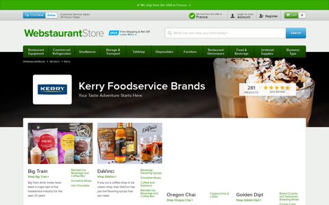 Kerry Foodservice Brands | WebstaurantStore